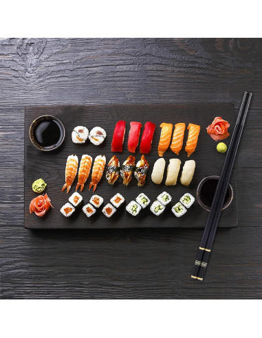 Palillos de Metal Reutilizables Youda con Soporte y Bolsa - Estilo 1