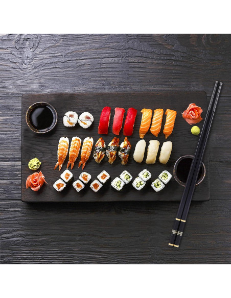 Palillos de Metal Reutilizables Youda con Soporte y Bolsa - Estilo 1 Palillos de Metal Reutilizables Youda con Soporte y Bolsa - Estilo 1