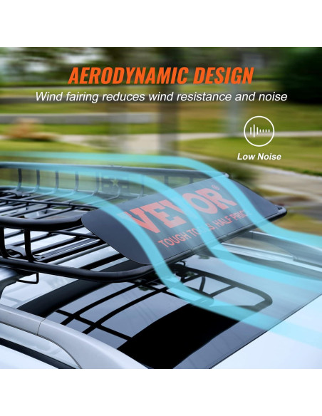 Canasta de Carga para Techo VEVOR 117x91 cm 90.7 kg Rojo