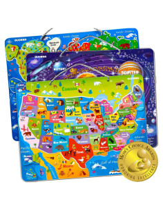 Puzzles Magnéticos Quokka para Niños 3 a 5 Años - Mapas