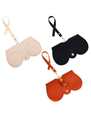 Estuche de Gafas de Sol YUXIANLB de Cuero Suave - Portátil