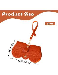 Estuche de Gafas de Sol YUXIANLB de Cuero Suave - Portátil 2