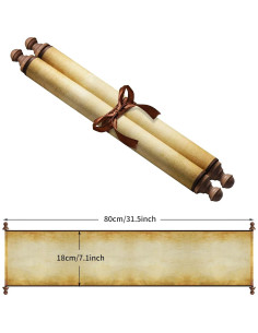 Papiro en Blanco Vintage Makevivi 2 PCS 18x80 cm para Escritura 2