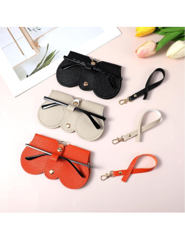 Estuche de Gafas de Sol YUXIANLB de Cuero Suave - Portátil