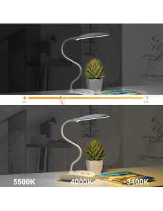 Lámpara de Escritorio LED DEEPLITE 5W Batería Recargable 3 Modos 2