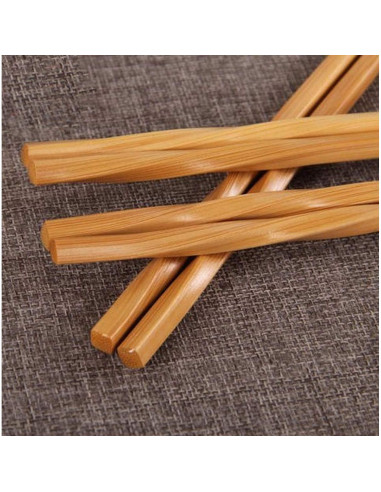 Palillos de Bambú Reutilizables JapanBargain 3650 - 5 Pares 22.86 cm