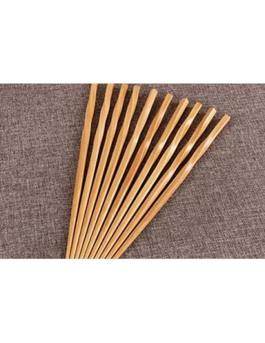 Palillos de Bambú Reutilizables JapanBargain 3650 - 5 Pares 22.86 cm
