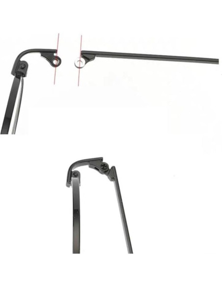 Patas de Reemplazo para Gafas Clony Metal Plateado 138mm Patas de Reemplazo para Gafas Clony Metal Plateado 138mm