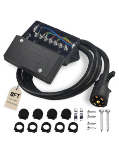 Kit de Arnés de Cableado para Remolque GLUWPA 7 Pines 8 Pies
