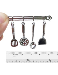 Accesorios de Cocina Miniatura Lynkaye 1:12 Utensilios Decorativos 2