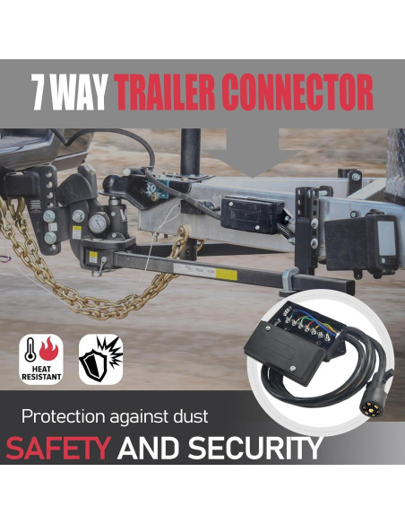 Kit de Arnés de Cableado para Remolque GLUWPA 7 Pines 8 Pies