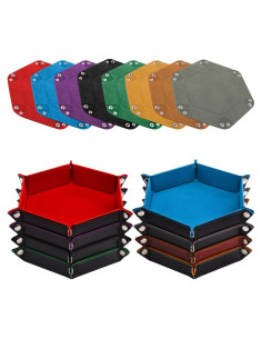 Bandeja de Dados Hexagonal SIQUK 8 Piezas Multicolor 22.1x18.8 cm