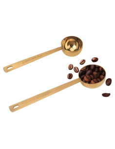 Juego de Cucharas Medidoras Doradas Lubsmuns 15ml y 30ml