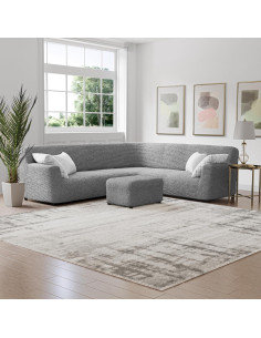 Funda Sofá Esquinero PAULATO BY GA.I.CO. 135-198 cm Ceniza 2