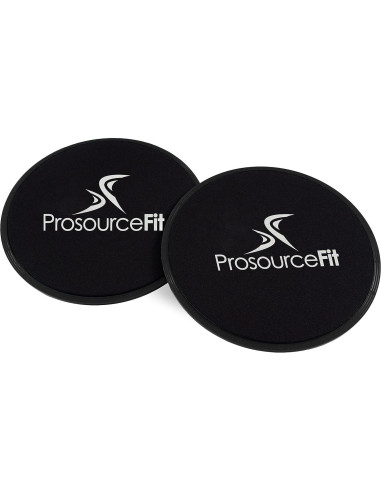 Discos Deslizantes ProsourceFit Core - Juego de 2, Negro
