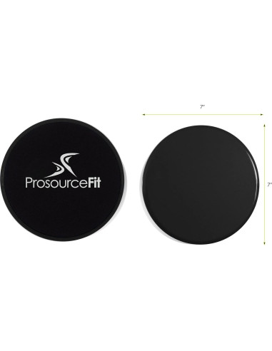 Discos Deslizantes ProsourceFit Core - Juego de 2, Negro