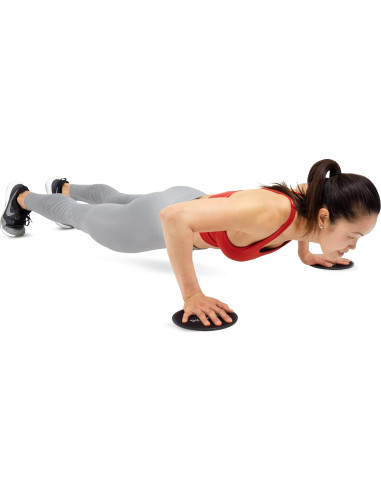 Discos Deslizantes ProsourceFit Core - Juego de 2, Negro