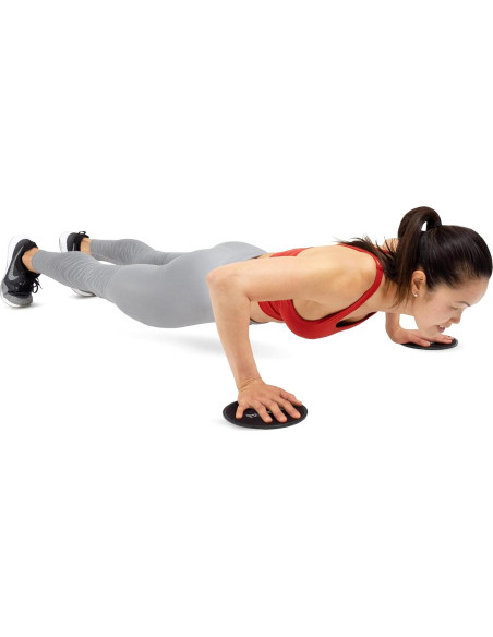 Discos Deslizantes ProsourceFit Core - Juego de 2, Negro