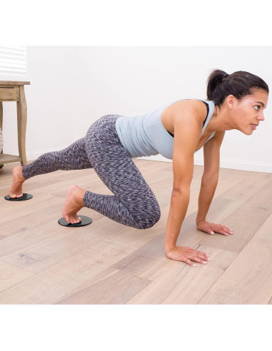 Discos Deslizantes ProsourceFit Core - Juego de 2, Negro