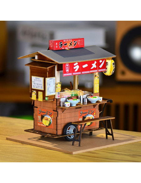 Kit Casa de Muñecas Miniatura DIY Cjeuxnr Tienda Japonesa 20x19x19.2cm