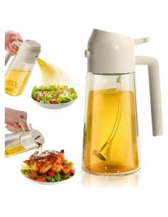 Botella de Spray y Dispensador de Aceite GIKACO 600ml Blanco