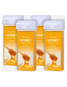 Cera Roll-On Suave NEOMANN 4 Cartuchos para Depilación