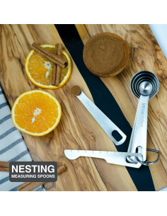 Juego de 6 Cucharas Medidoras BALCI Acero Inoxidable 18/8 2