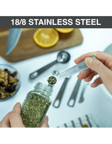 Juego de 6 Cucharas Medidoras BALCI Acero Inoxidable 18/8