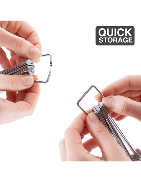 Juego de 6 Cucharas Medidoras BALCI Acero Inoxidable 18/8