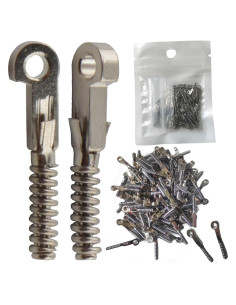 100 Piezas Insertos de Resorte para Gafas ALEYHA