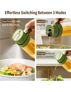 Spray de Aceite de Oliva BOMANSI BOMS 550ml Verde 3 en 1 2