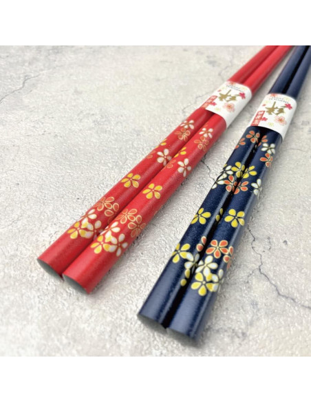 Palillos Japoneses Premium Reutilizables Terra 23x0.8cm Laca Tradicional