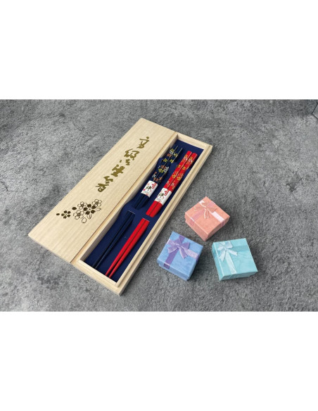 Palillos Japoneses Premium Reutilizables Terra 23x0.8cm Laca Tradicional