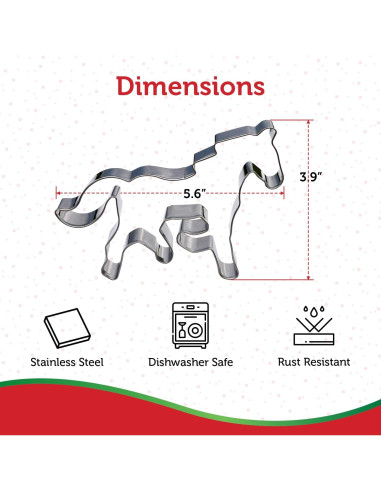 Cortador de Galletas Caballo Sweet Cookie Crumbs 15x10 cm