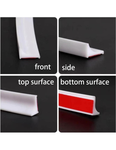 Tapón de Ducha Plegable ZeaoqiT Silicona Transparente 198 cm