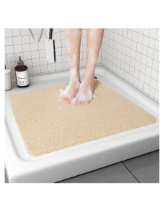 Alfombra de Ducha Antideslizante TCHDIO Beige 60x60 cm