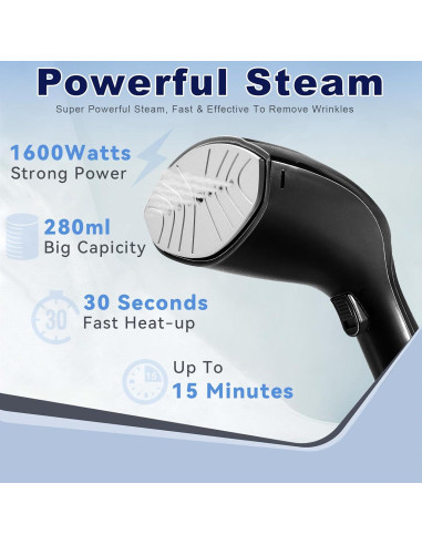 Vaporizador Portátil ASCOT 1600W 280ml Calentamiento 30s