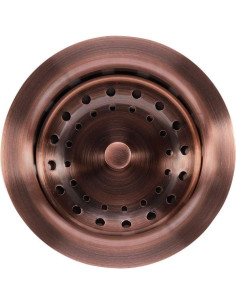 Drenaje de Fregadero KONE 8.89 cm Acero Inoxidable Cobre Antiguo 2