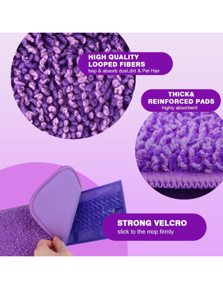 Almohadillas de Microfibra Reutilizables HOMEXCEL 33-38 cm - Paquete de 4