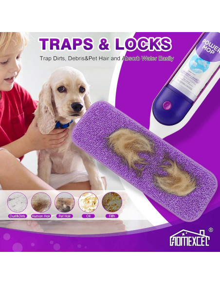 Almohadillas de Microfibra Reutilizables HOMEXCEL 33-38 cm - Paquete de 4