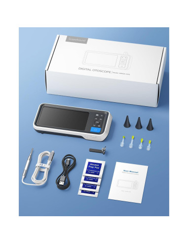 Otoscopio digital ScopeAround con pantalla IPS 4.5" y 32GB