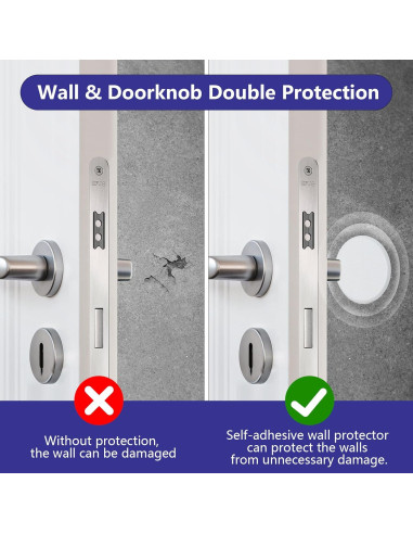 Protector de Pared Redondo 10 Piezas HOME MASTER 8.26 cm