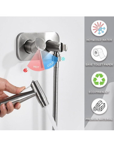 Rociador de Bidet de Mano Senhozi SE-0002-BN Acero Inoxidable