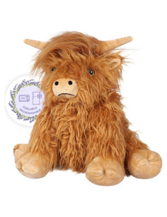 Almohadilla térmica de peluche SuzziPals Vaca de las Tierras Altas