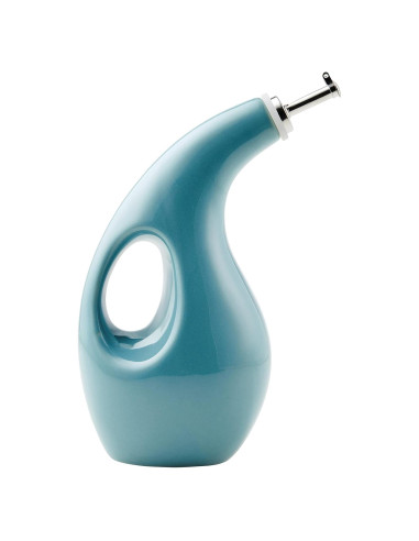 Botella de Cerámica Rachael Ray 48467 para Aceite y Vinagre 0.71L Azul