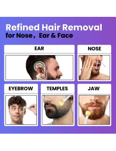 Kit de Cera para Eliminación de Vello Nariz y Oídos Waxfans - 100g 2