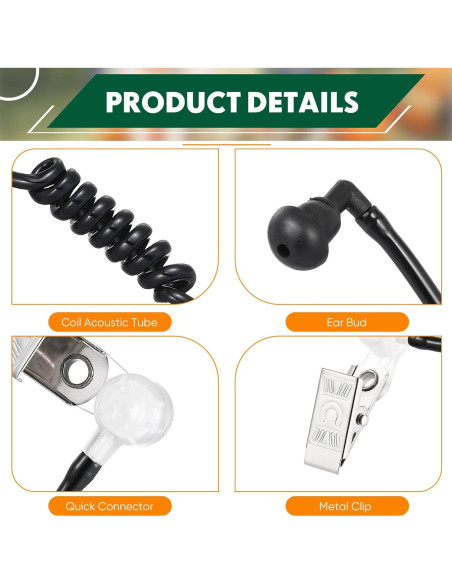 Auriculares de Seguridad Konohan 15 Piezas para Cosplay Negro