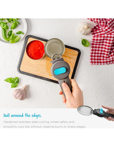 Abrelatas 3-En-1 Dreamfarm Dopener Ergonómico Negro