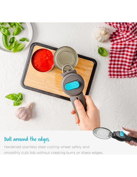 Abrelatas 3-En-1 Dreamfarm Dopener Ergonómico Negro