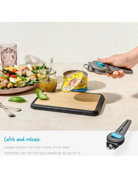 Abrelatas 3-En-1 Dreamfarm Dopener Ergonómico Negro